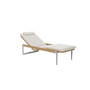Canapés de jardin - Chaise longue teak - aluminium Flex  - MANUTTI