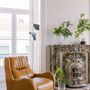Armchairs - Greenapple Armchair, Capelinhos Armchair, Caramel Leather, Handmade in Portugal - GREENAPPLE DESIGN INTERIORS