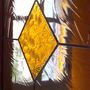 Décorations vitrail  - une cloison vitrée entre l'entrée et la cuisine - L'ATELIER THEOPHILE