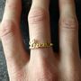 Jewelry - 750 Gold Name Ring - L'ATELIER DES CREATEURS