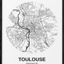Poster - POSTERS MAPS CITIES OF FRANCE - L'AFFICHERIE