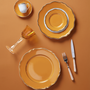 Assiettes de réception - Mazurka Orange - Assiette plate à aile 16  - RAYNAUD