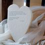 Stationery - Deckled Heart Handmade Paper Letterpress Card - OBLATION PAPERS AND PRESS