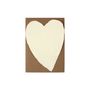 Stationery - Small Heart Handmade Paper Greeting Card - OBLATION PAPERS AND PRESS