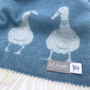 Throw blankets - NEW Blue Duck Throw - Pure Wool - 130 x 190 cm - J.J. TEXTILE LTD