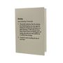 Stationery - Definitions Letterpress Greeting Card - OBLATION PAPERS AND PRESS