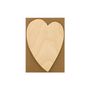 Stationery - Birch Veneer Heart Greeting Card - OBLATION PAPERS AND PRESS