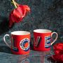 Plateaux - Mug - Porcelaine Fine - Love - Happy - JAMIDA OF SWEDEN