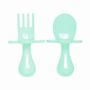 Children's mealtime - Ergonomic cutlery with short handle and protective collar - BABIREVA