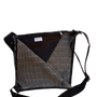 Bags and totes - Handmade origami Bisaccia shoulder bag in traditional Sardinian cotton for work and travel - ELENA KIHLMAN
