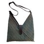 Bags and totes - Handmade origami Bisaccia shoulder bag in traditional Sardinian cotton for work and travel - ELENA KIHLMAN