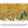 Papiers peints - Décoration murale florale Chinoiserie, oiseaux grues, paon - ASRIN WALLPRINT
