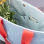 Bags and totes - Light blue wicker tote bag. - REMEMBER