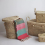 Storage boxes - ALIO - H50 Palm Leaf Laundry Basket - L'ATELIER DES CREATEURS