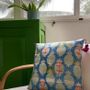 Fabric cushions - Tropical Silk Cushion by Tharangini Studio - NEST