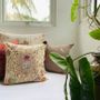 Fabric cushions - Embroidered Floral Cushion by Tharangini Studio - NEST