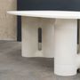 Autres tables  - Table Ovale Luo, 2 pieds - (mortier) (sur-mesure) - MANUFACTURE XXI