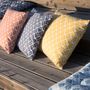Fabric cushions - PEACOCK cushion cover 50 x 50 cm   - FEBRONIE