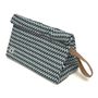 Clutches - The LB Clutch Waves zik zak  with beige strap - THE LUNCHBAGS