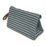 Clutches - The LB Clutch Waves zik zak  with beige strap - THE LUNCHBAGS