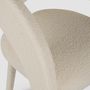 Chaises - Chaises de Salle à Manger Modernes Laurence, Dedar Bouclé, Fabriquées à la Main au Portugal par Greenapple - GREENAPPLE DESIGN INTERIORS