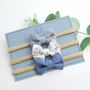 Hair accessories - TRIO OF SOFT BANDS “Les Bleus - TÊTE DE LYLOTTE