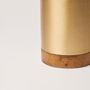 Wine accessories - Wood & Brass Wine Chiller - FLECK