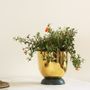 Vases - Heirloom Brass & Marble Planter - FLECK