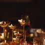 Christmas table settings - Marble & Brass Lotus Centerpieces/Candle Holders - FLECK