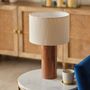 Table lamps - Handmade Acacia Wood Skog Table Lamp - FLECK