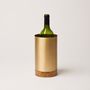 Wine accessories - Wood & Brass Wine Chiller - FLECK