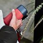 Tea and coffee accessories - NEW Glass Travel Mug - Glass Travel Cup 340ml - BLACK + BLUM