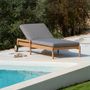 Lounge chairs - Teak Jack outdoor adjustable lounger - ETHNICRAFT