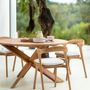 Dining Tables - Teak Circle Outdoor Dining Table - ETHNICRAFT