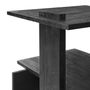 Coffee tables - Teak Abstract black side table - ETHNICRAFT