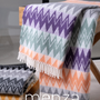 Throw blankets - Milano ZigZag Purple 140x180cm  - MENZA