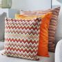 Coussins textile - Coussin Milano Motif Orange Big 45 - MENZA