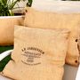 Fabric cushions - Jute cushions “The gardener” - ATELIER COSTÀ
