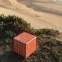 Coffee tables - Cube side table 26x26 - coral - L'ATELIER DES CREATEURS