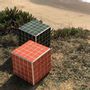 Tables basses - Cube table d'appoint 26x26 - Corail - L'ATELIER DES CREATEURS