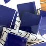 Tables basses - Cube table d'appoint 32x32 - Bleu nuit - L'ATELIER DES CREATEURS