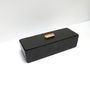Coffrets et boîtes - Boîte rectangulaire en ardoise naturelle, décor ardoise et feuille d'or - LE TRÈFLE BLEU