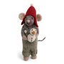 Guirlandes et boules de Noël - Souris de Noël en gris - EN GRY & SIF