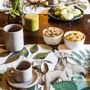 Kitchen linens - "Caccia" Linen Breakfast Set - THE NAPKING  BY BELLAVIA HOME