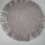 Table mat - Hand made knitted rafia and paper knitted placemats - SHANS