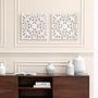 Other wall decoration - Bianci white wall medallion - MH LONDON