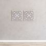 Other wall decoration - Bianci white wall medallion - MH LONDON