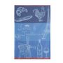 Tea towel - France and Traditions Blue Tea Towel - Cotton Jacquard - COUCKE