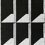 Tissus d'ameublement - Tissu Jacquard Shadow Volume B&W - Fabriqué en France - KVP - TEXTILE DESIGN