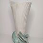 Ceramic - Vase\" corals with roses\” sandstone - SOPHIE LULINE CÉRAMISTE
